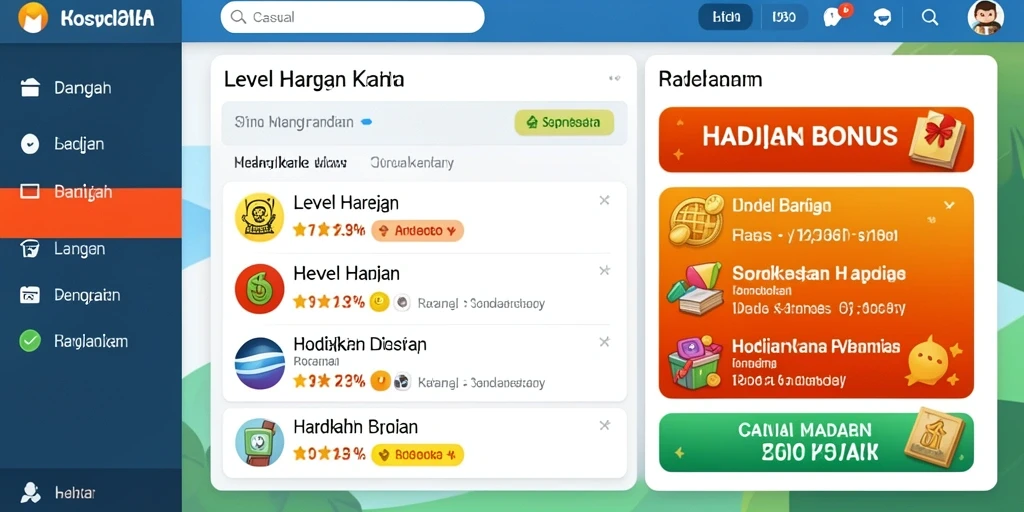 Tangkapan layar menampilkan grafik menawan dalam game.