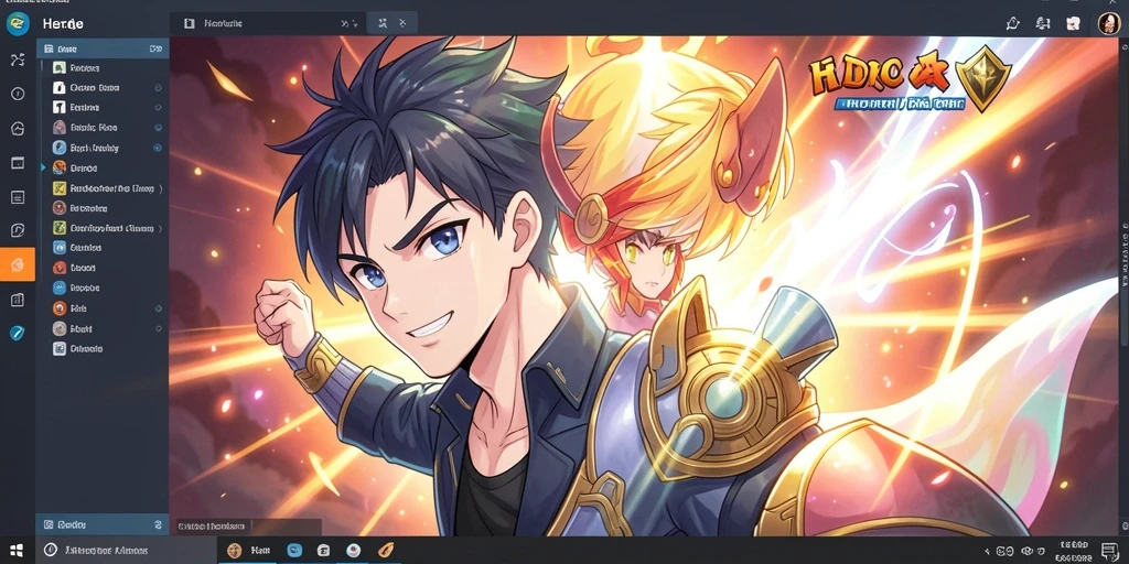 Screenshot menunjukkan tampilan level pertama yang penuh warna.